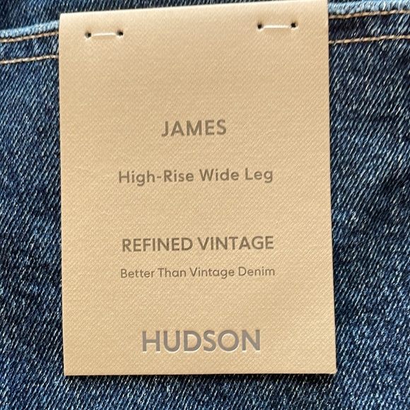 NWT Hudson high rise wide leg jeans - Picture 2 of 5
